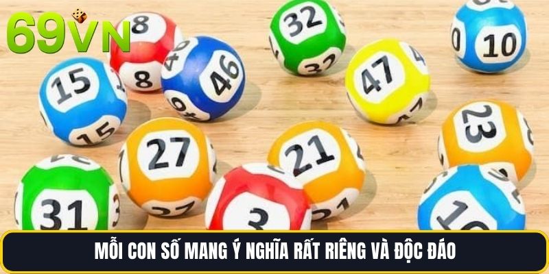 Mỗi con số mang ý nghĩa rất riêng và độc đáo