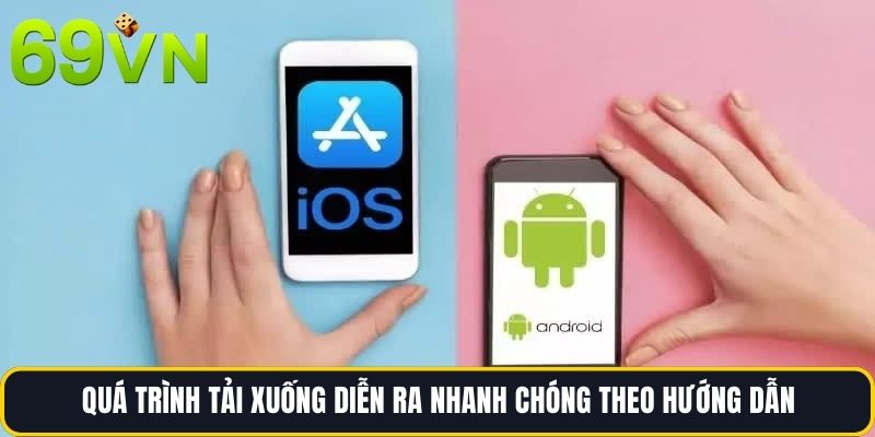 Quá trình Tãi xuống diễn ra nhanh chóng theo hướng dẫn